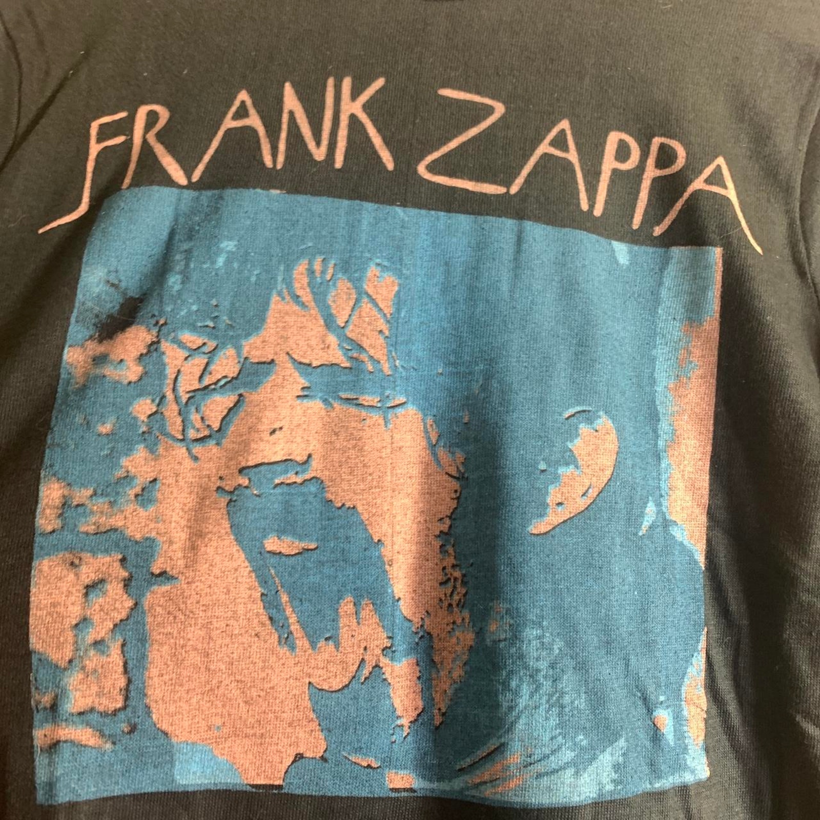 Vintage 80s Frank Zappa Toilet Single Stitch Double Sided Long Sleeve Tee Shirt